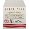 108" White And Red "North Pole Express Delivery" Christmas Table Runner