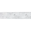 White And Silver Snowflake Christmas Wired Craft Ribbon 2.5" X 16 Yards