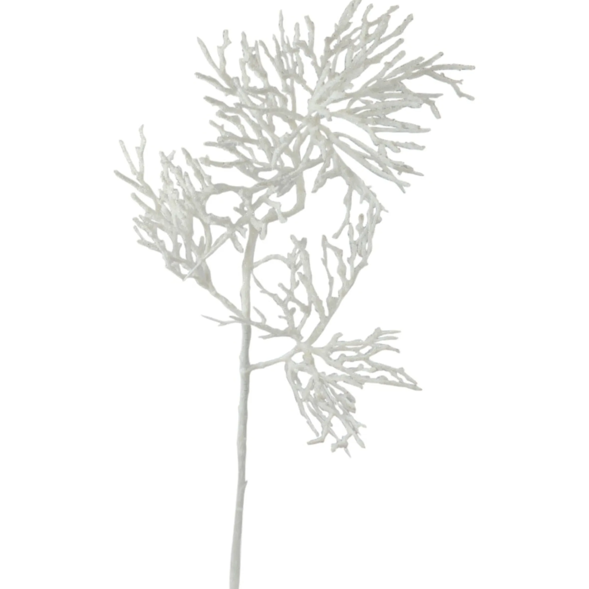 22" White Frosted Artificial Christmas Spray
