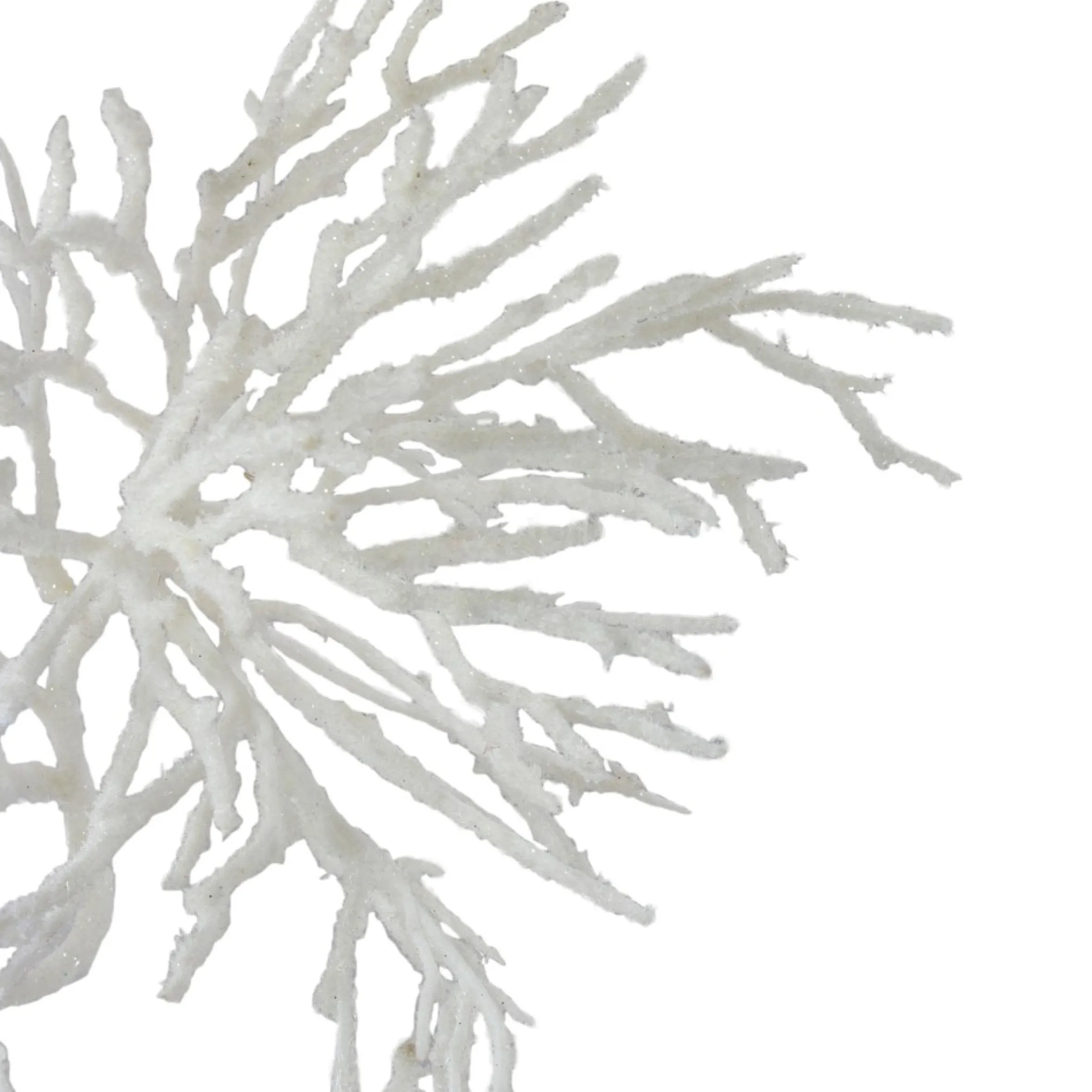 22" White Frosted Artificial Christmas Spray