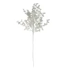 26" White Glittered Holly Leaves And Berries Artificial Christmas Spray