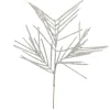 27" White Glittered Wispy Wheat Artificial Christmas Spray