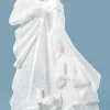 7.5" White Glittery Holy Family Christmas Nativity Figurine