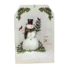 11.75" White Hanging Snowman And Cardinal Advent Christmas Calendar