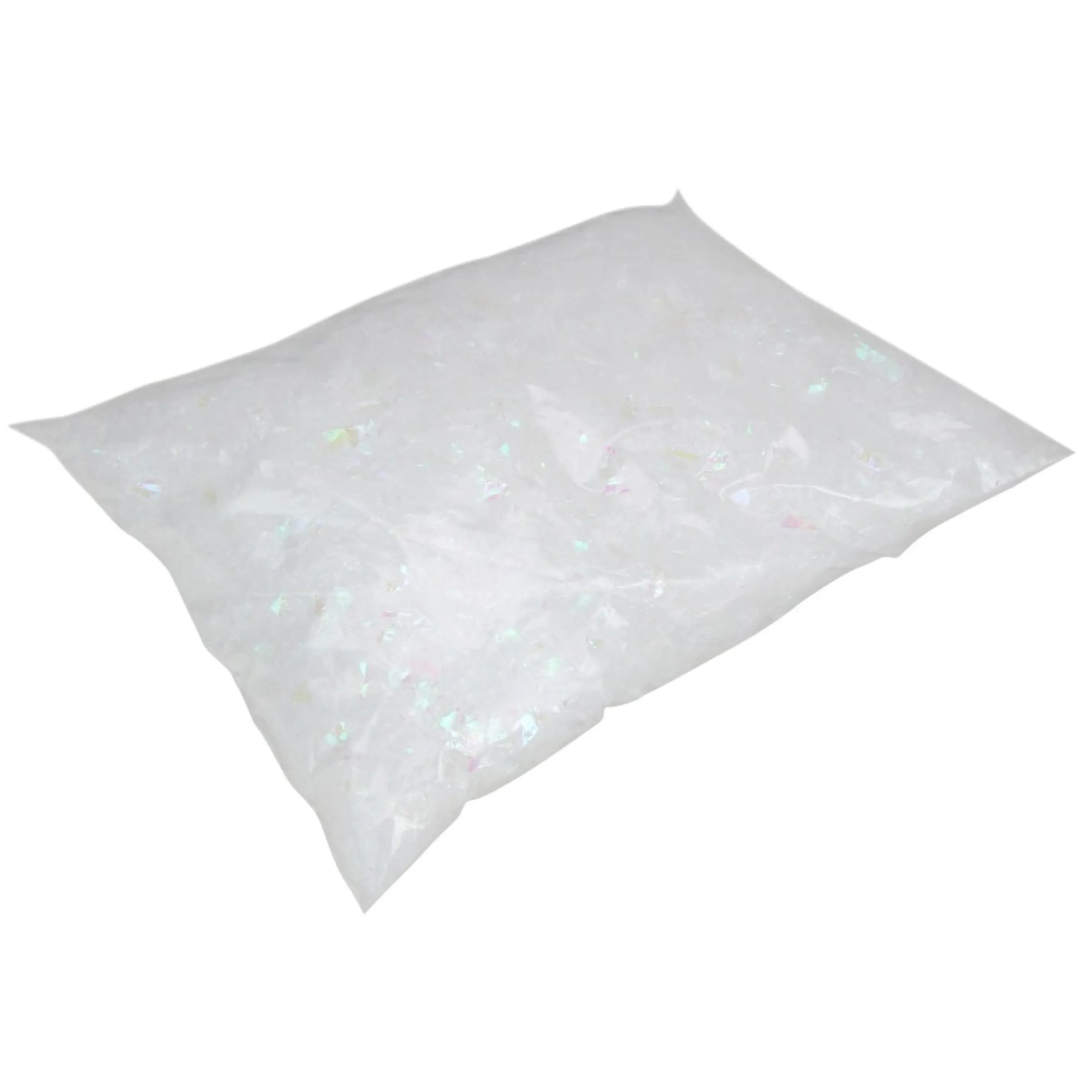 White Iridescent Artificial Powder Snow Flakes For Christmas Decor 1.75Qts