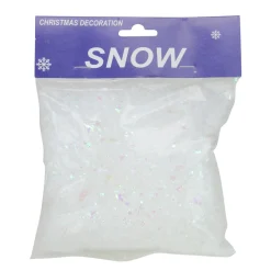 White Iridescent Artificial Powder Snow Twinkle Flakes For Christmas Decorating 2 Oz