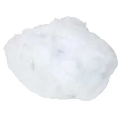 White Iridescent Soft Fluff Craft Pull Snow Christmas Decor
