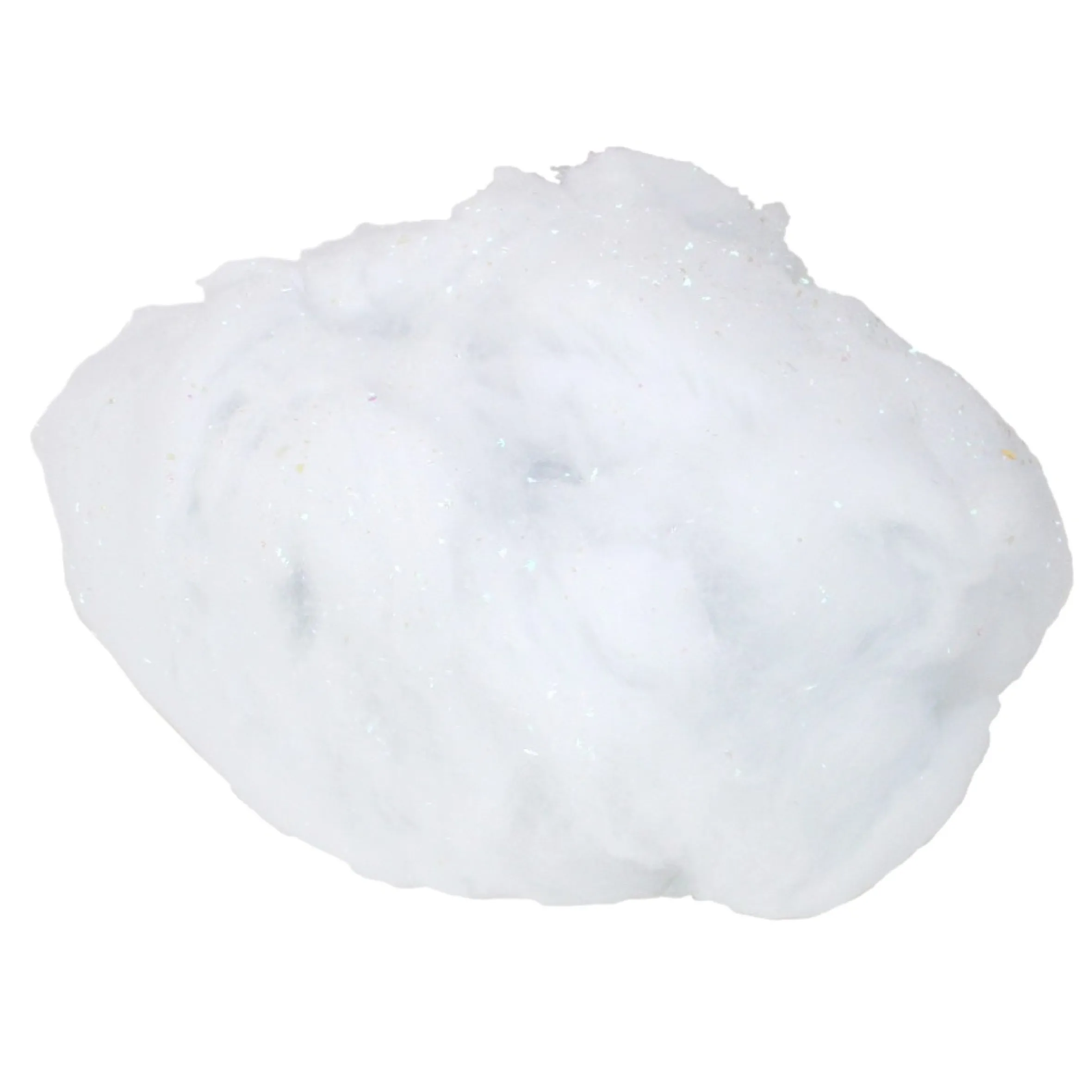 White Iridescent Soft Fluff Craft Pull Snow Christmas Decor