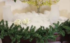 White Iridescent Soft Fluff Craft Pull Snow Christmas Decor