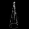 6' White Led Lighted Cone Tree Outdoor Christmas Decor