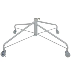 White Metal Rolling Christmas Tree Stand For 9'-12' Artificial Trees