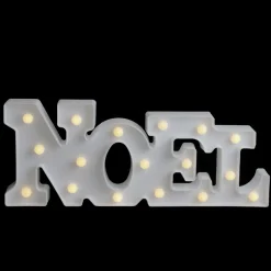 17" White 'Noel' Led Christmas Marquee Wall Sign