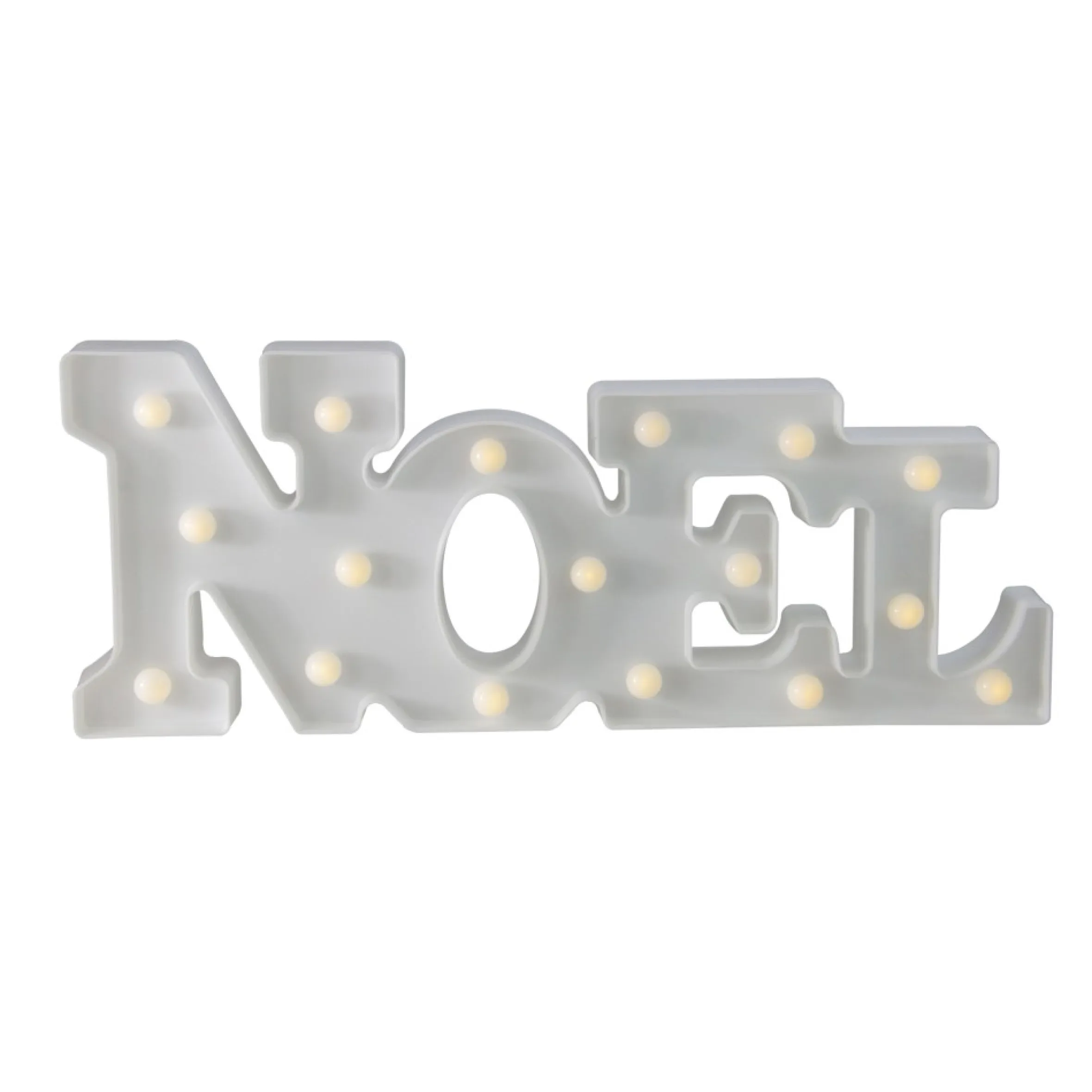 17" White 'Noel' Led Christmas Marquee Wall Sign