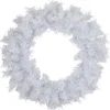 White Pine Artificial Christmas Wreath, 24-Inch, Unlit