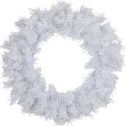 White Pine Artificial Christmas Wreath, 24-Inch, Unlit