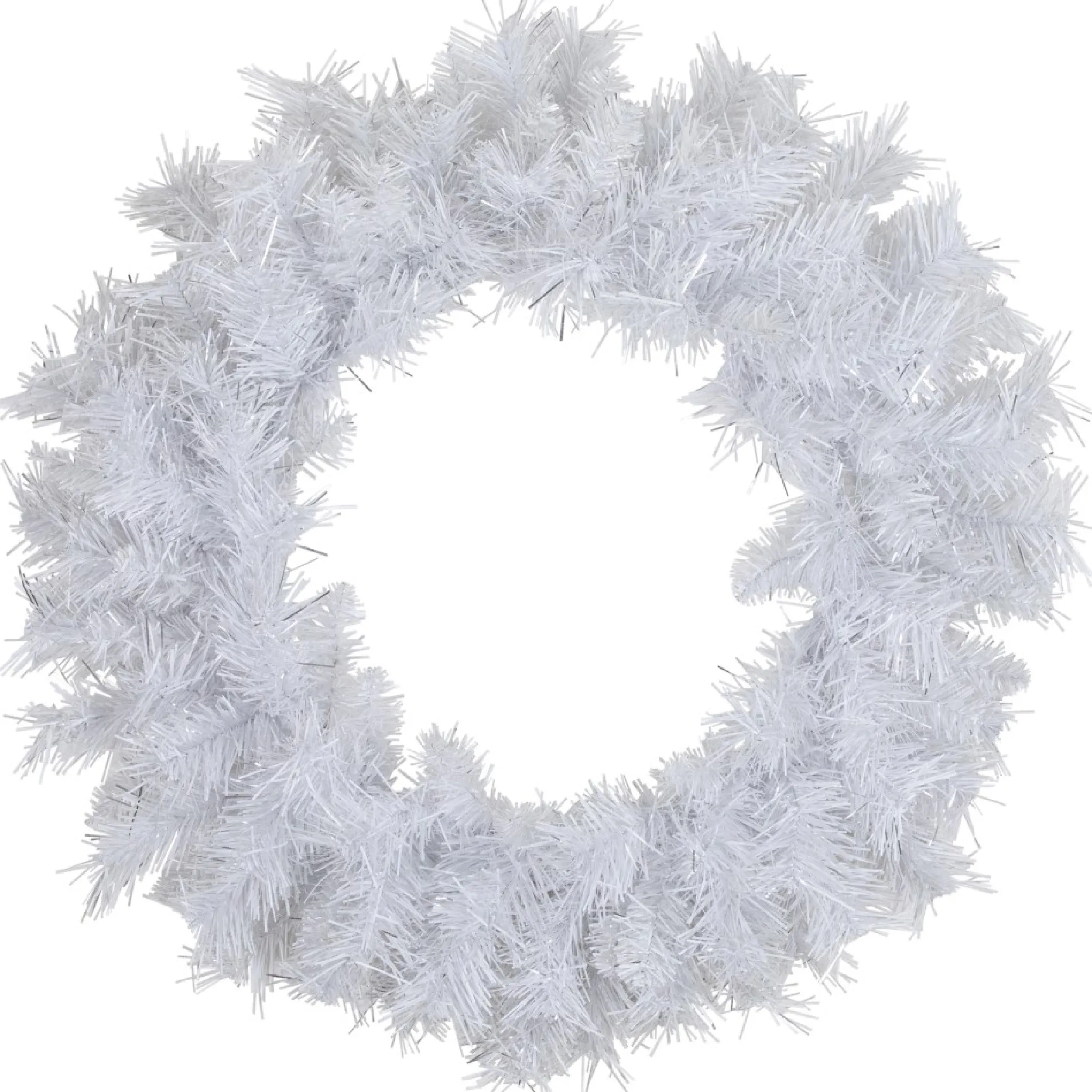 White Pine Artificial Christmas Wreath, 24-Inch, Unlit