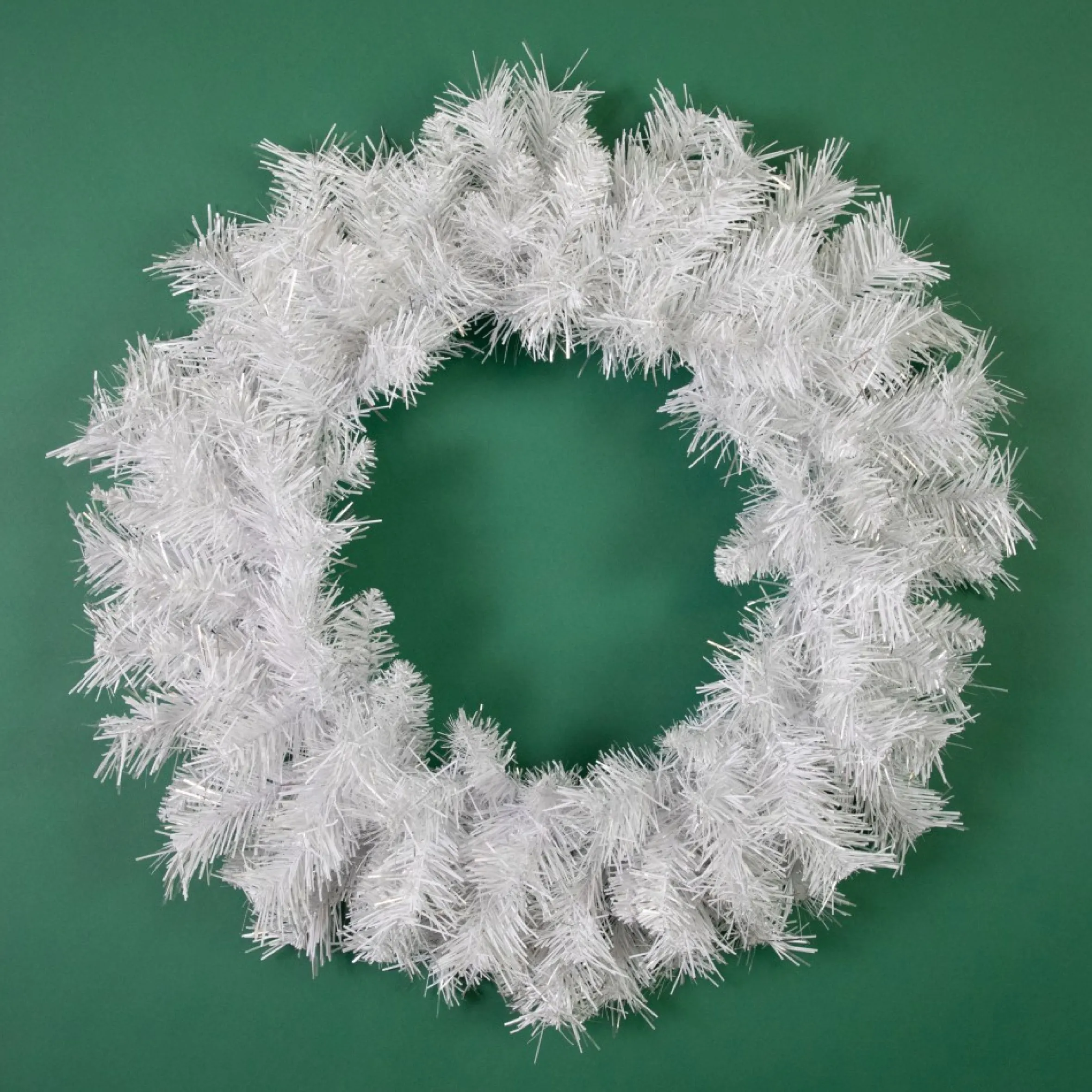 White Pine Artificial Christmas Wreath, 24-Inch, Unlit