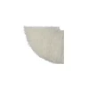 64" White Plush Round Christmas Tree Skirt