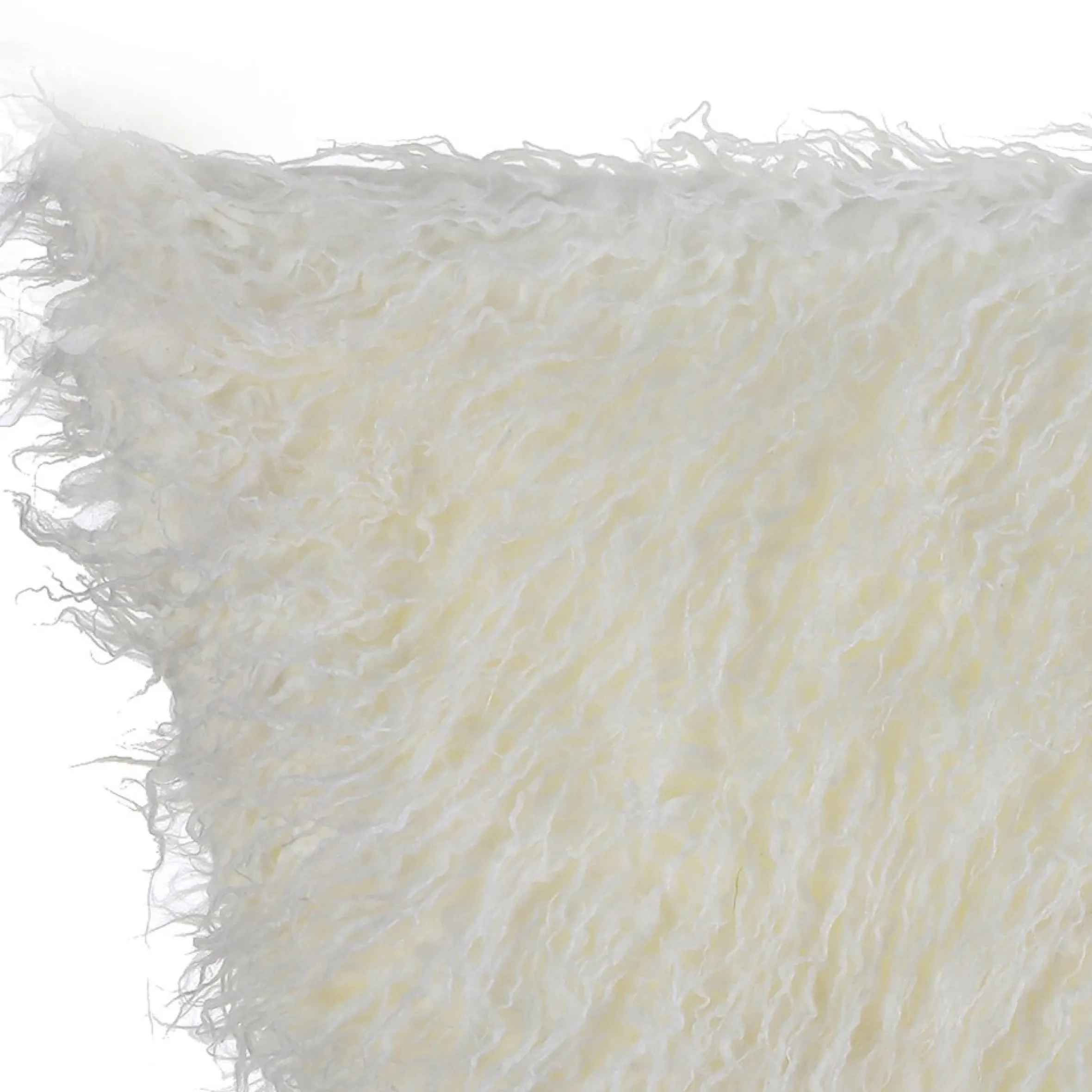 64" White Plush Round Christmas Tree Skirt