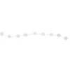 9' White Plush Snowball Christmas Garland