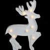 9.75" White Reindeer Christmas Marquee Wall Sign