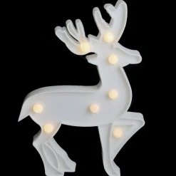 9.75" White Reindeer Christmas Marquee Wall Sign