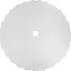 38" White Scalloped Edge Christmas Tree Skirt