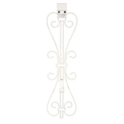 19.5" White Unique Adjustable Christmas Wreath Hanger