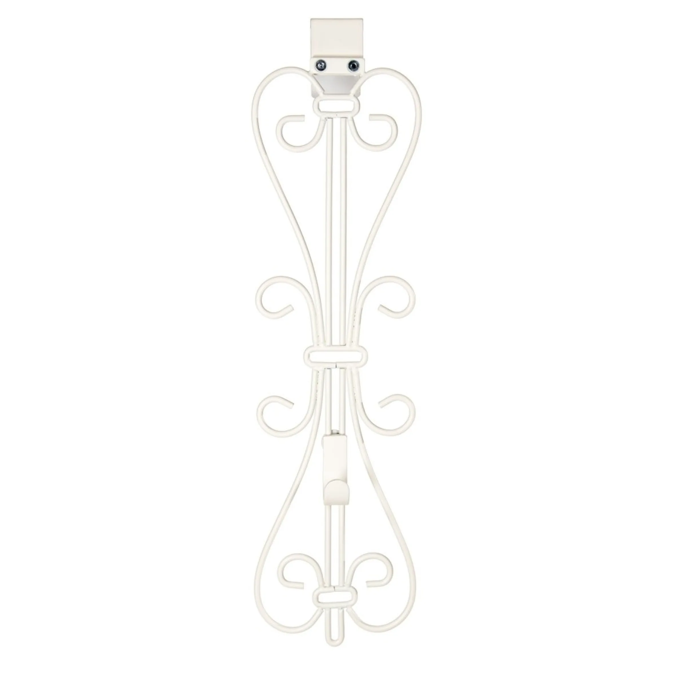 19.5" White Unique Adjustable Christmas Wreath Hanger