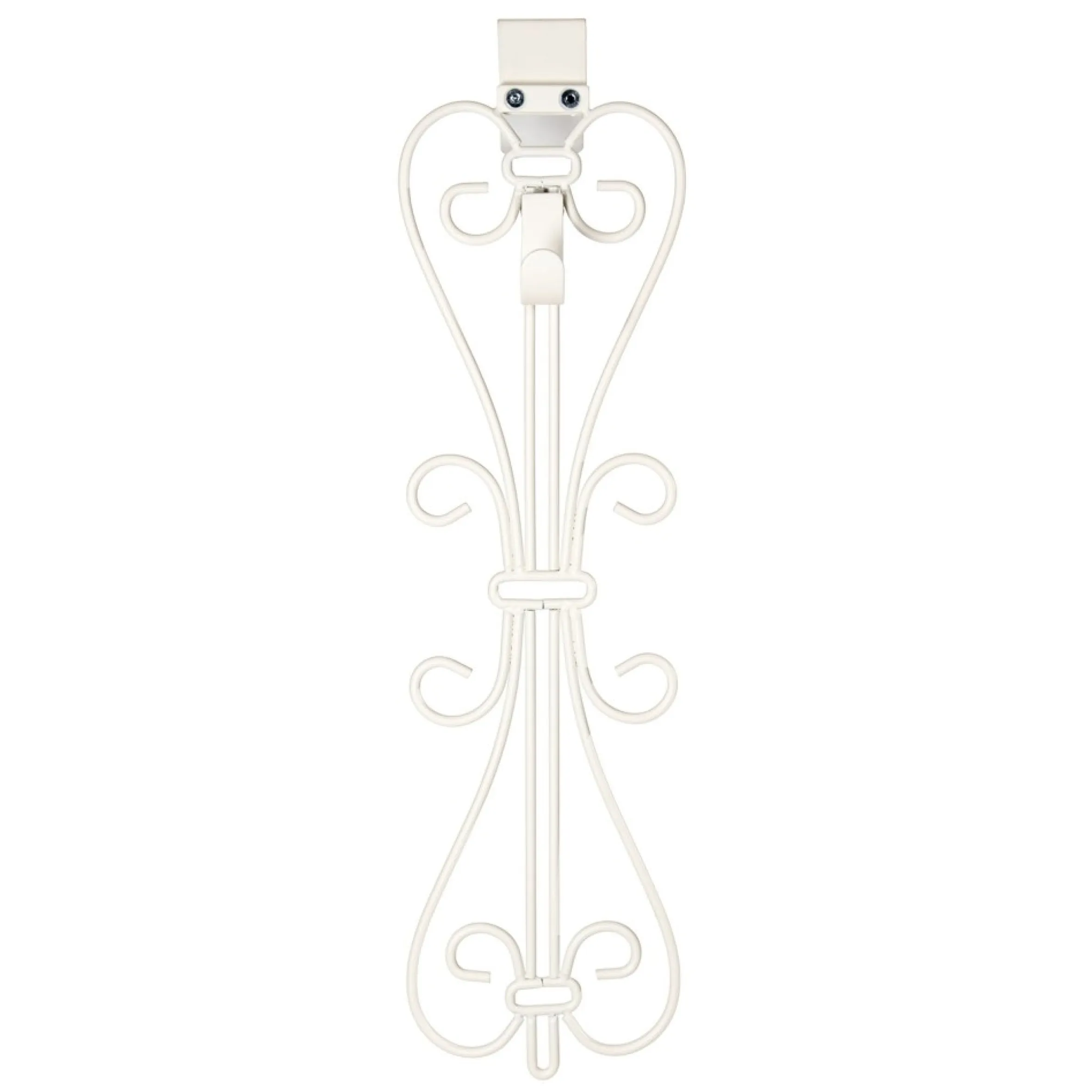 19.5" White Unique Adjustable Christmas Wreath Hanger