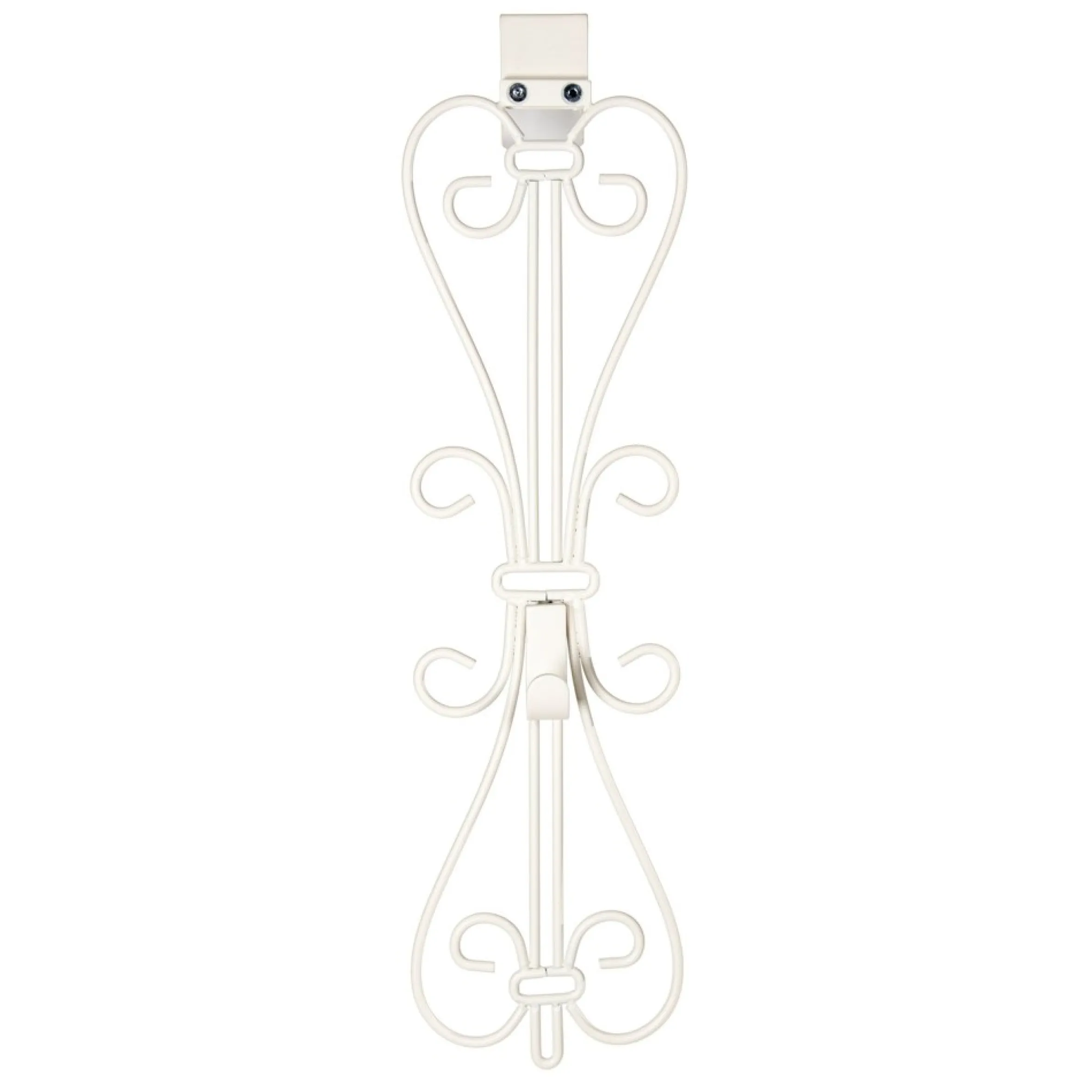 19.5" White Unique Adjustable Christmas Wreath Hanger