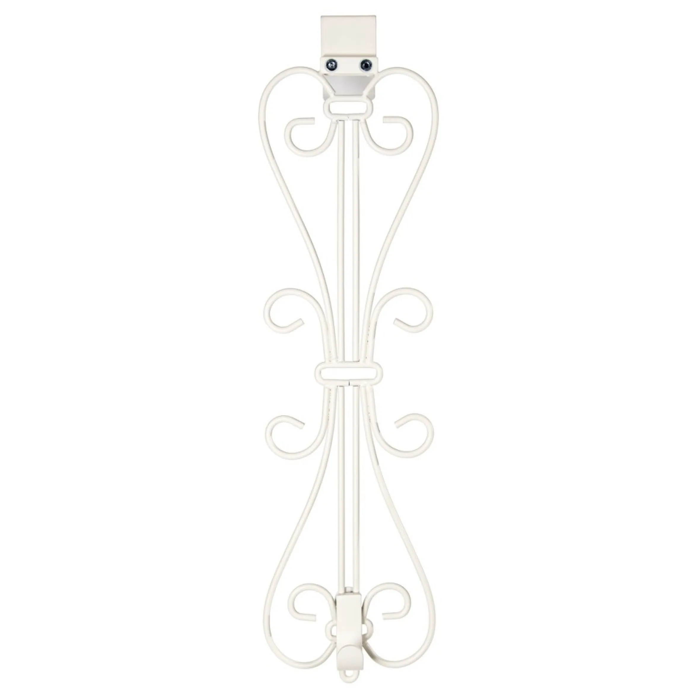 19.5" White Unique Adjustable Christmas Wreath Hanger