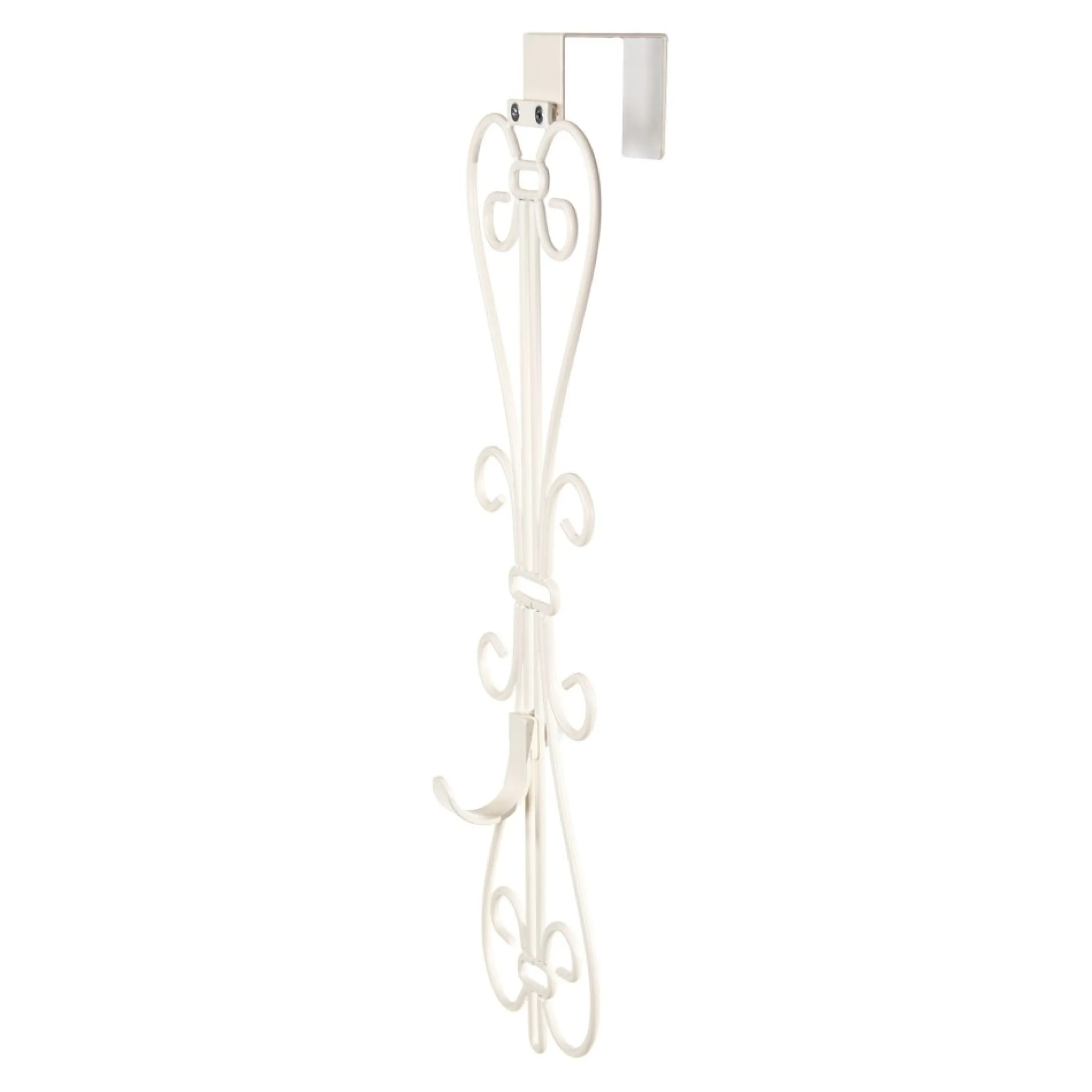 19.5" White Unique Adjustable Christmas Wreath Hanger