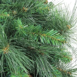 24" White Valley Pine With Pine Cones Artificial Christmas Wreath - Unlit