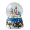 5.75" Winter Forest Sleigh Ride Musical Christmas Snow Globe