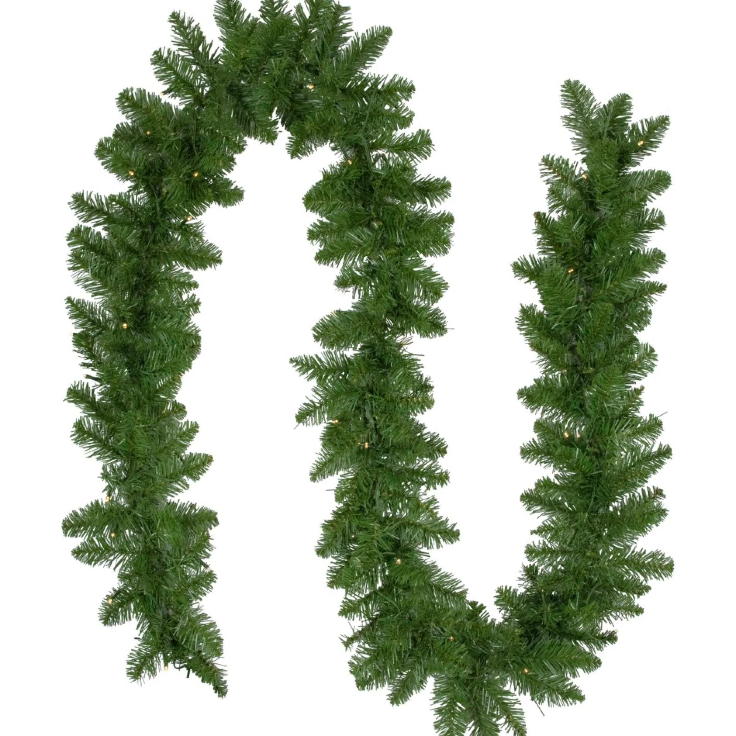 9' X 10" B/O Pre-Lit Artificial Whitmire Pine Christmas Garland - Clear Led Lights