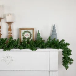 9' X 10" B/O Pre-Lit Artificial Whitmire Pine Christmas Garland - Clear Led Lights