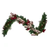 6' X 12" Bows And Berries Artificial Christmas Garland - Unlit