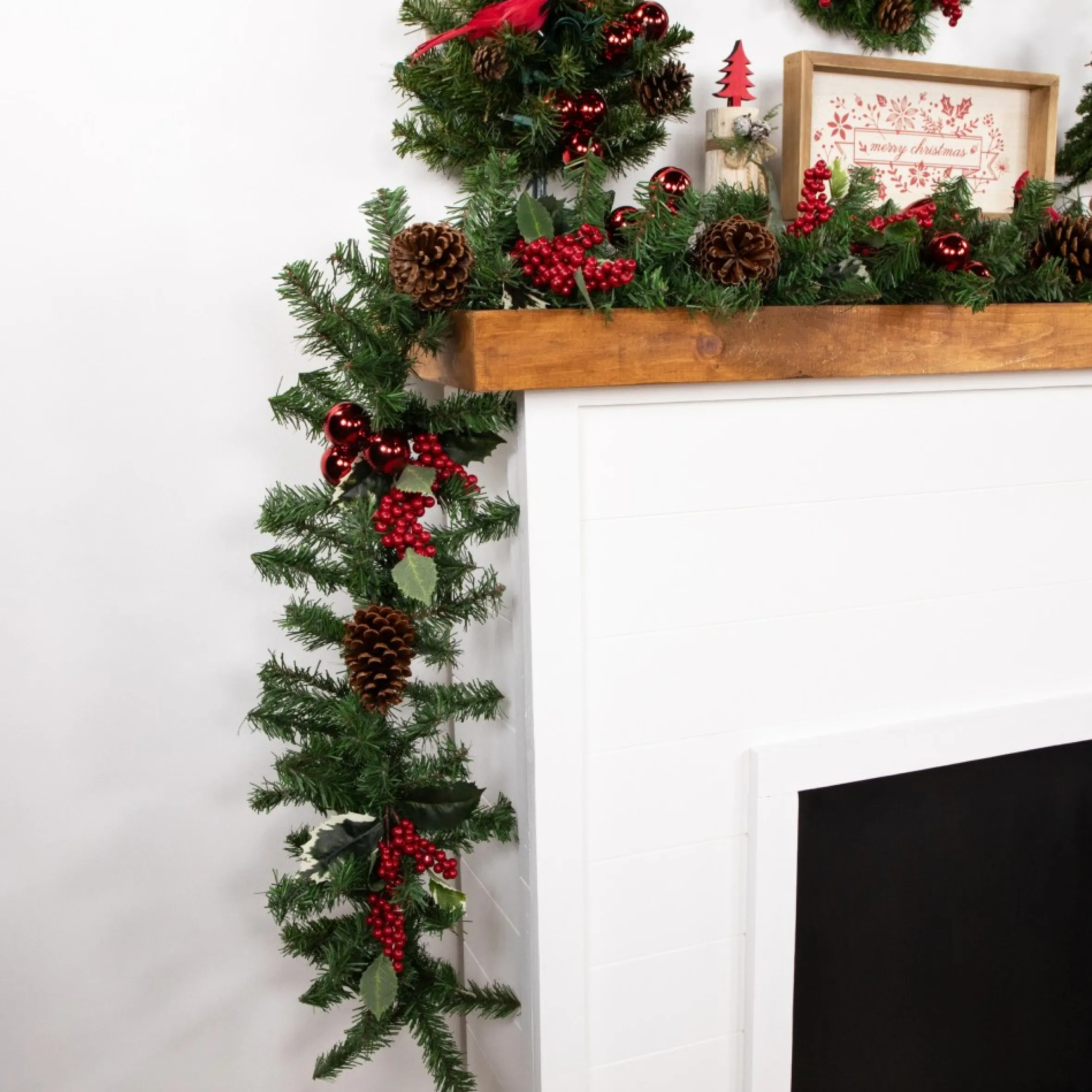 9' X 10" Canadian Pine Artificial Christmas Garland, Unlit