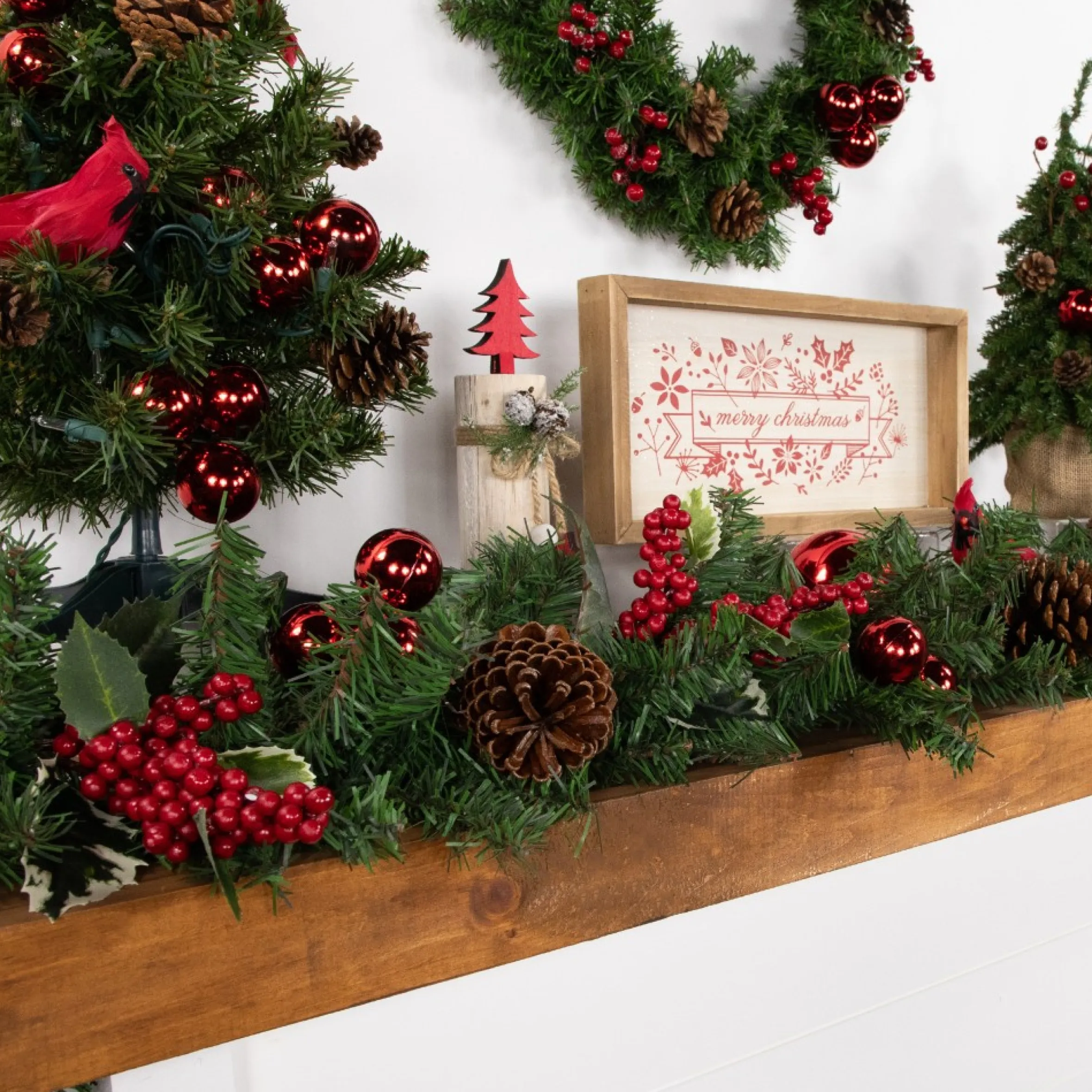 9' X 10" Canadian Pine Artificial Christmas Garland, Unlit