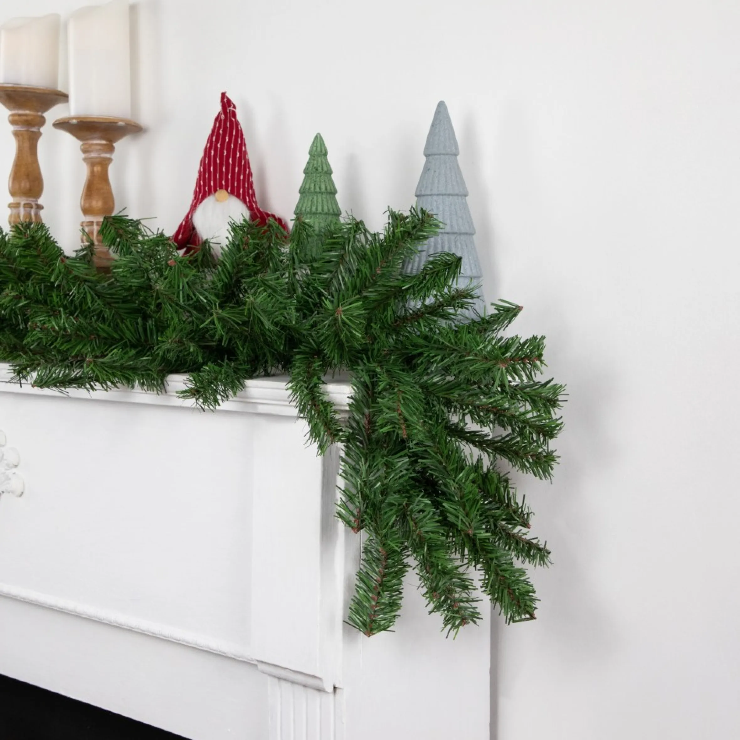 9' X 12" Canadian Pine 2-Tone Artificial Christmas Garland - Unlit