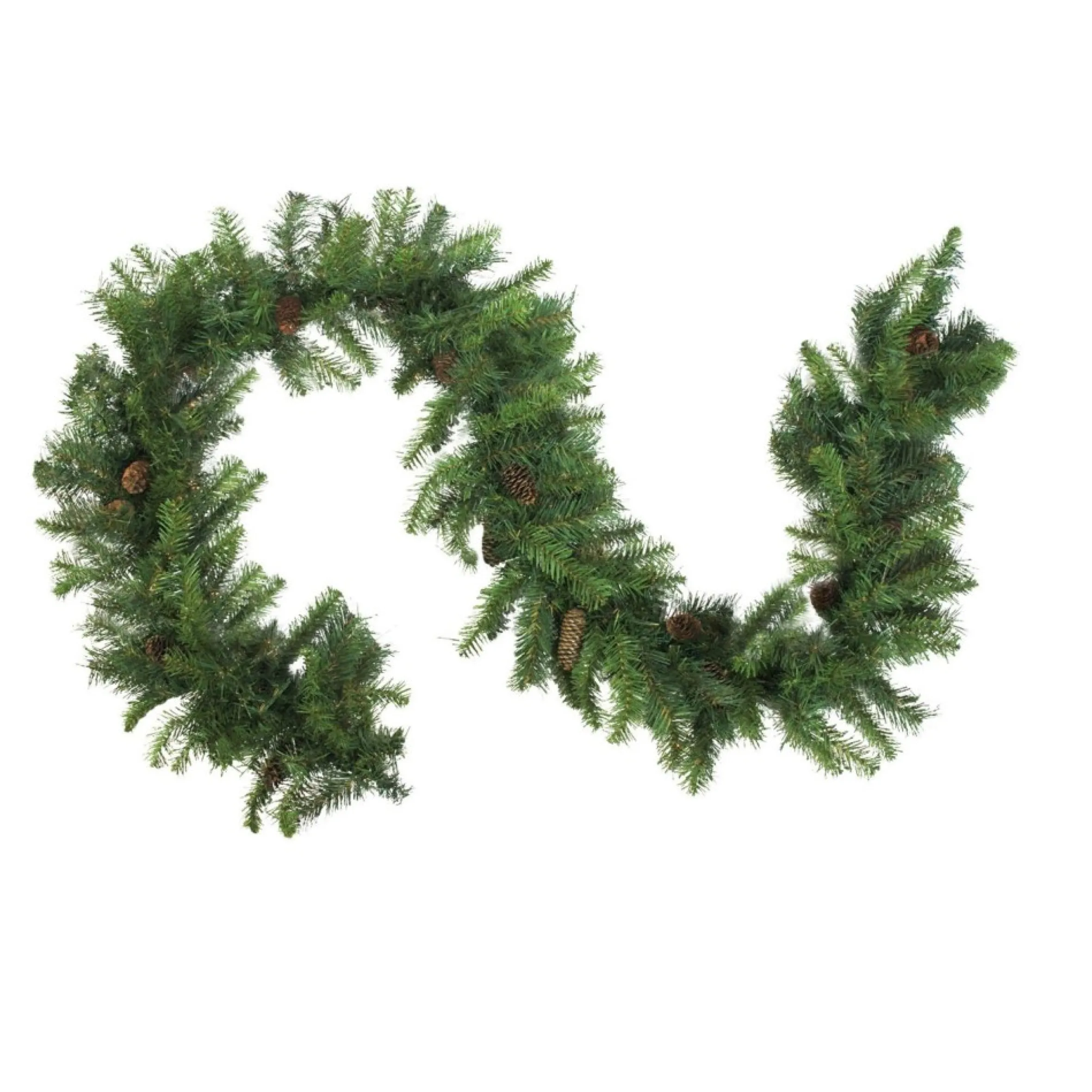9' X 16" Dakota Red Pine Cones Artificial Christmas Garland, Unlit