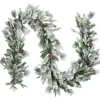 9' X 14" Flocked Rosemary Emerald Angel Pine Artificial Christmas Garland - Unlit