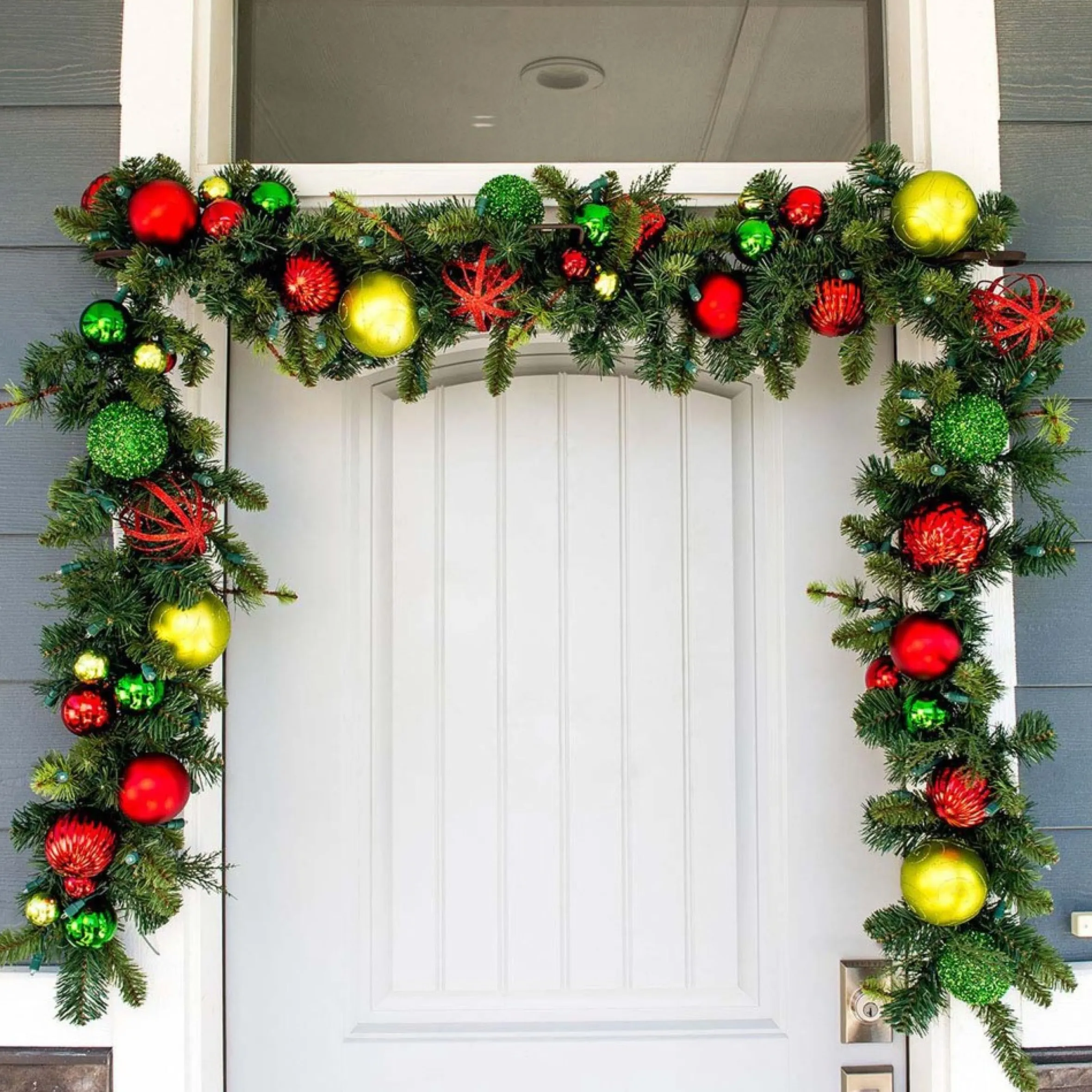 7.5" X 43" Hickory Brown Slim Single Door Garland Christmas Hanger