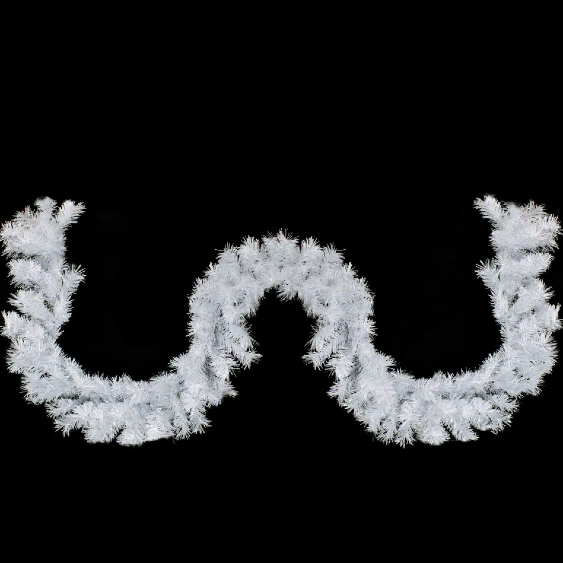9' X 10" Icy White Iridescent Spruce Artificial Christmas Garland - Unlit