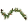 6' X 10" Long Needle Pine And Pinecone Artificial Christmas Garland, Unlit