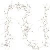 5' X 2" Metallic Rose Gold Beaded Christmas Garland- Unlit