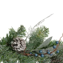 6' X 10" Mixed Pine And Blueberries Artificial Christmas Garland - Unlit