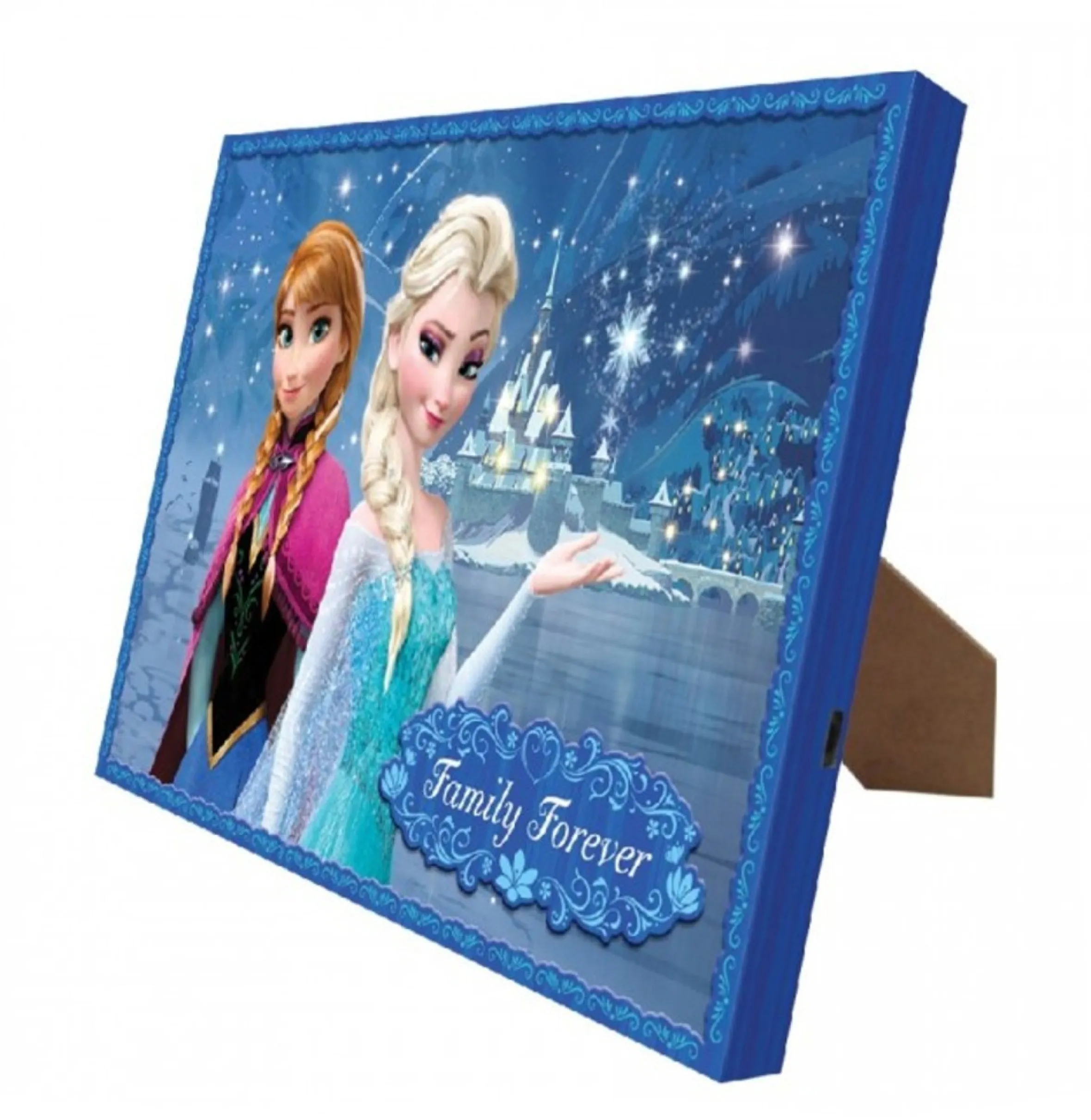 8" X 10" Mr. Christmas Disney Frozen Illuminart Family Forever Led Lighted Canvas Wall Art #11834