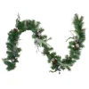 6' X 12" Pine And Blueberries Artificial Christmas Garland - Unlit